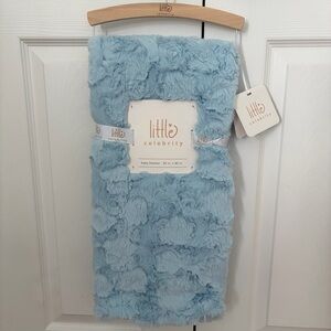 Little Celebrity Blue Baby Blanket